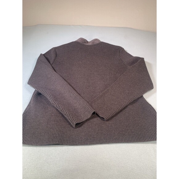 Pendleton Full Zip Suede Leather Merino Wool Jacket Womens L Brown Vintage - Picture 10 of 11